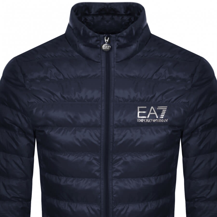 Armani puffer jacket blue on sale
